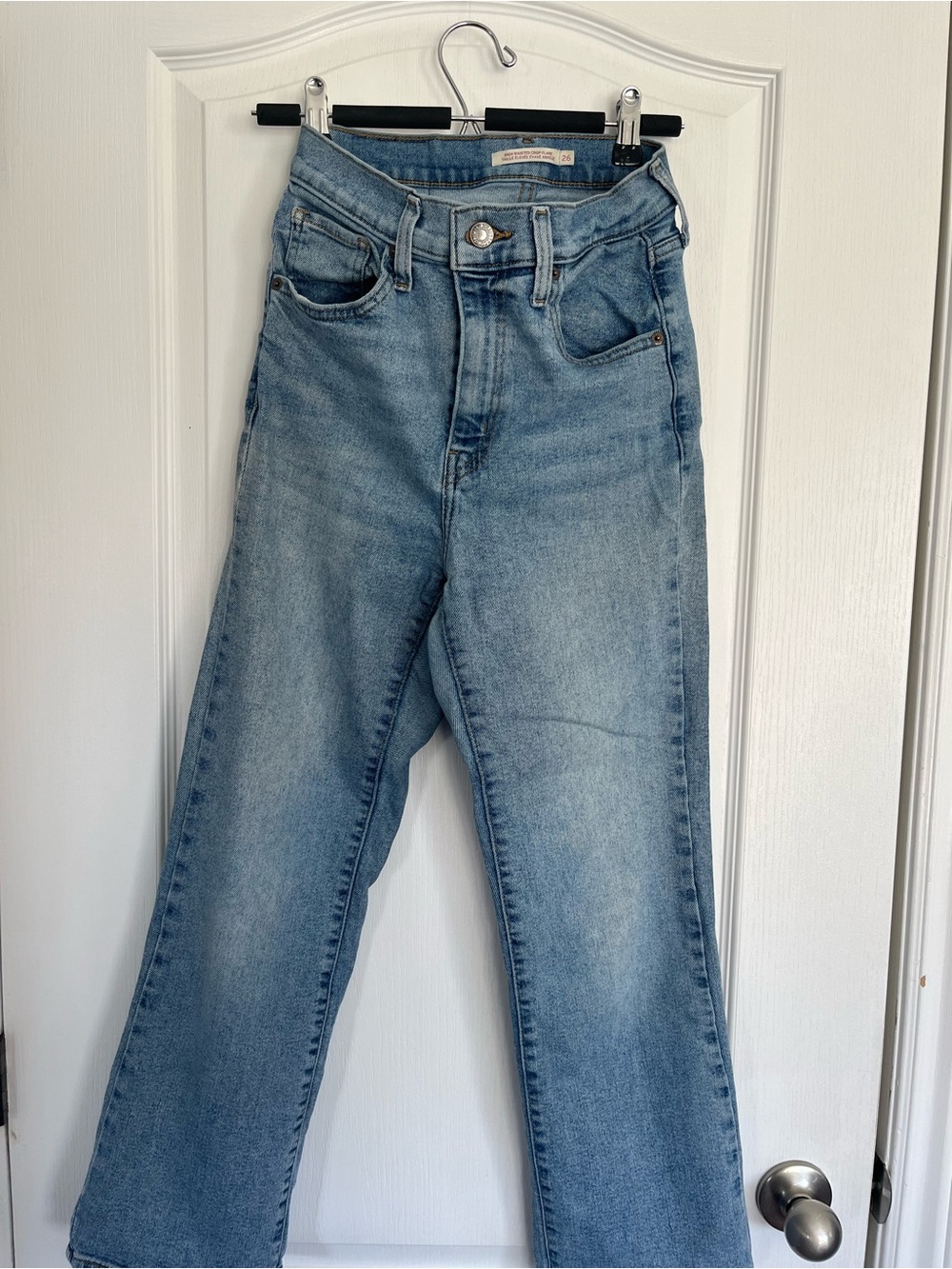 Levi’s high waisted crop flare jeans